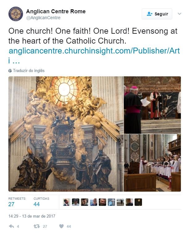 Cerimônia anglicana na Basílica