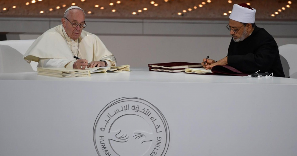 Abu Dabi, Papa Francisco, Ahamad Al-Tayyeb